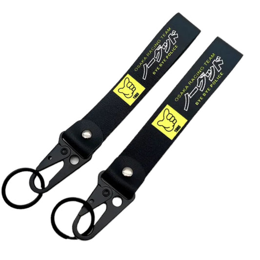 No Good Racing style  Yellow/Black - Wristy Keychain (Copy)