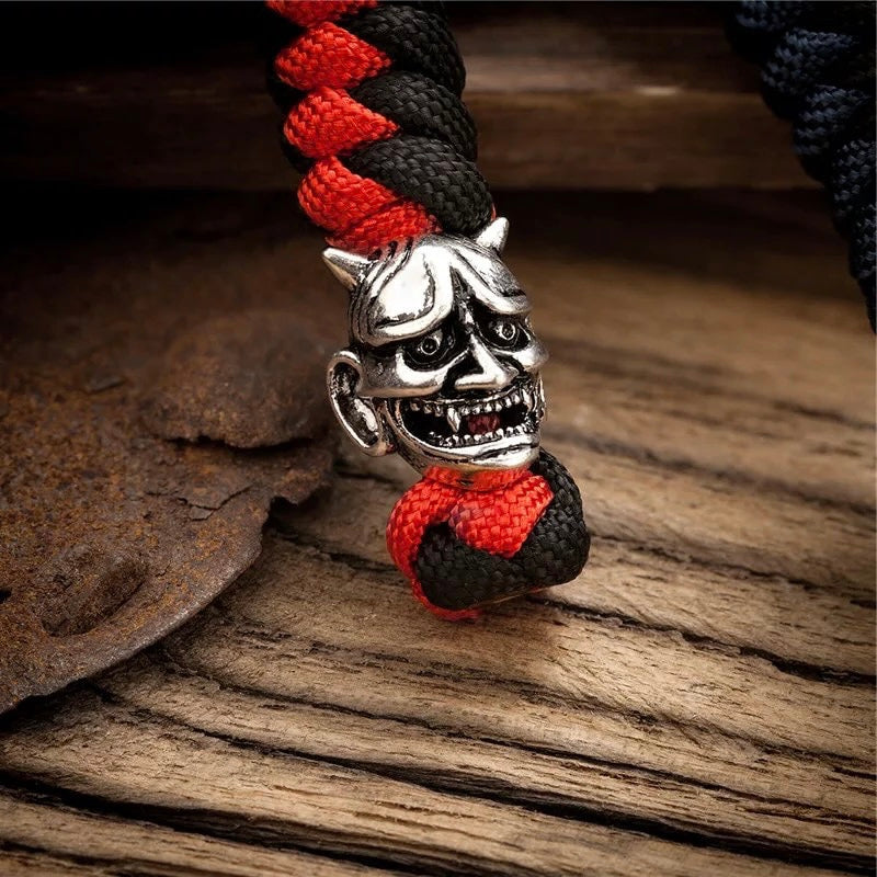 [VAULTED] Japanese Oni Hannya Mask keyring lanyard keychain