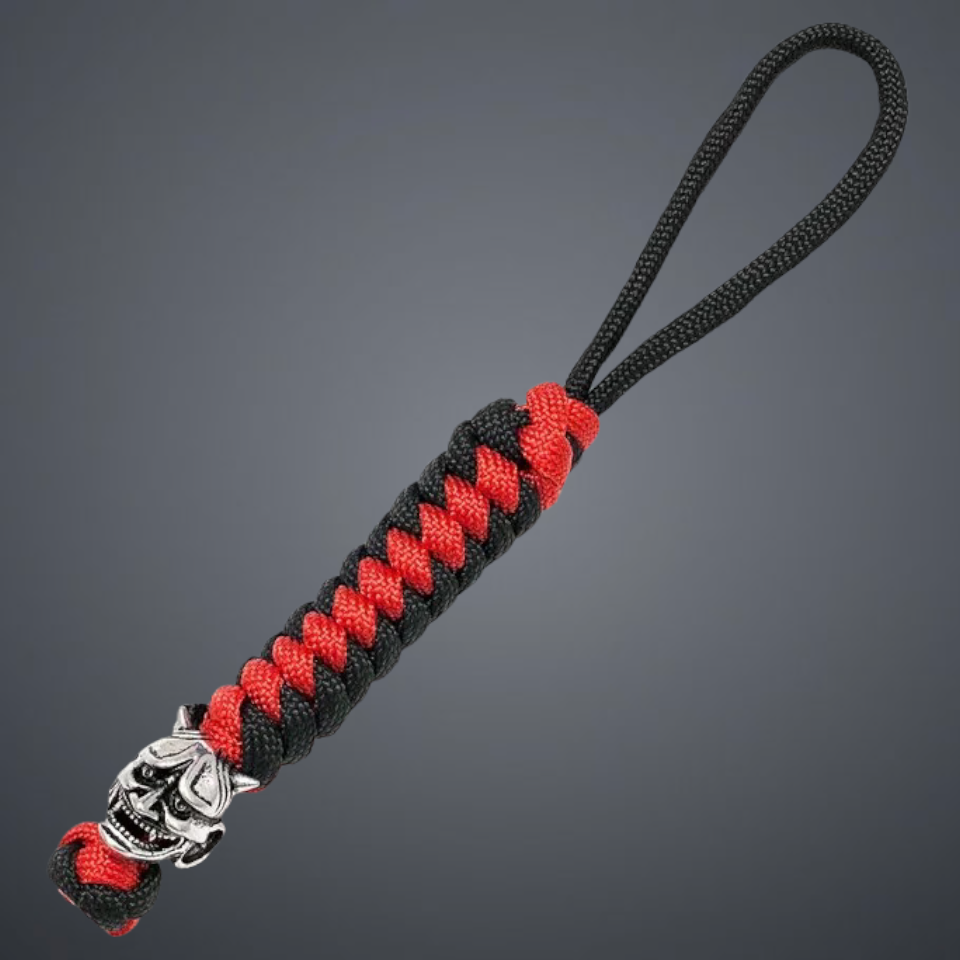 [VAULTED] Japanese Oni Hannya Mask keyring lanyard keychain